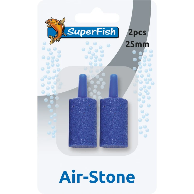 Superfish Luchtsteen Cilinder 2 stuks - compacte luchtsteentjes voor aquarium en vijver