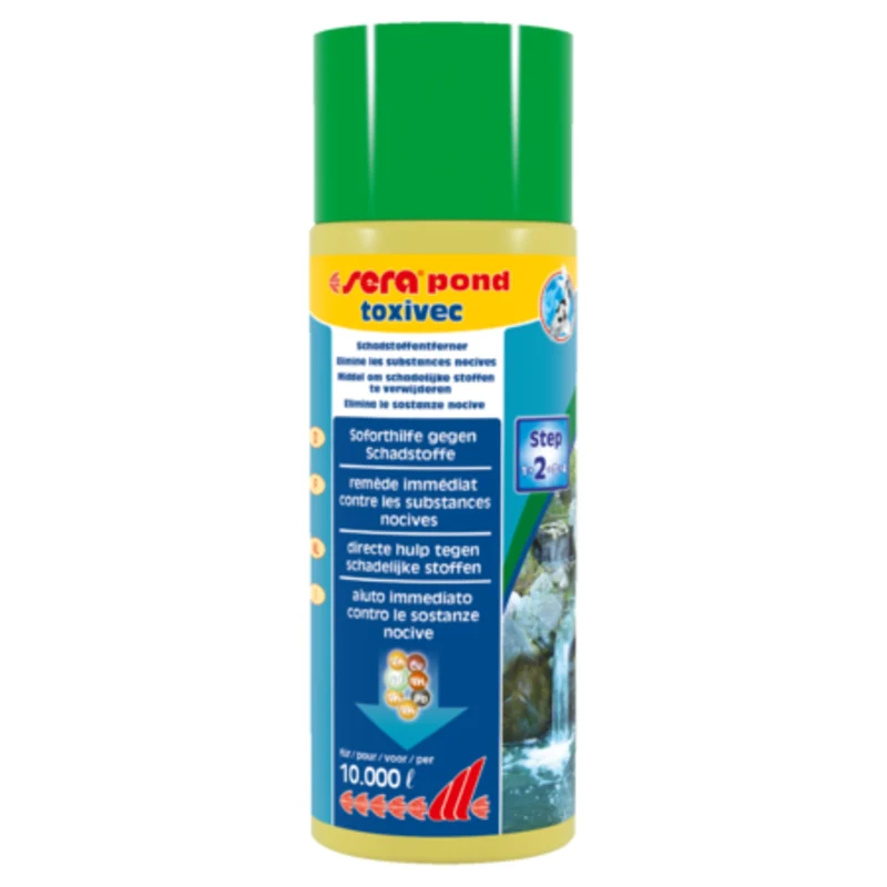 Sera Pond Toxin Remover 500 ml - bindt zware metalen en chloor in vijverwater