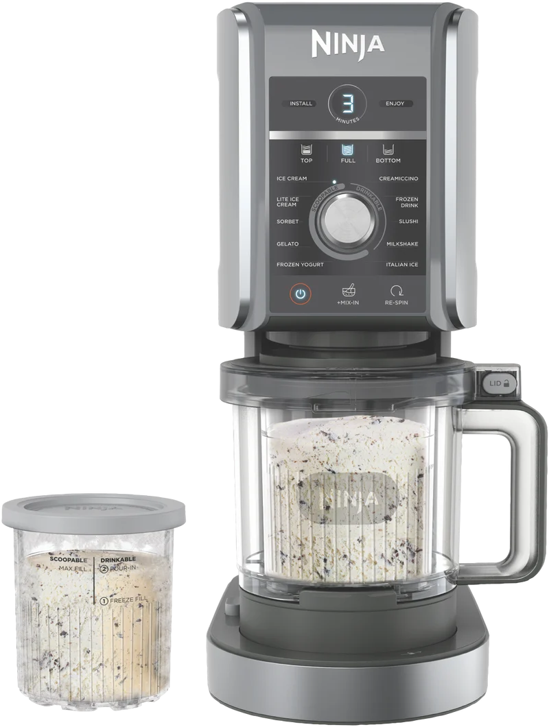 Ninja Creami Deluxe Ice Cream Maker Silver