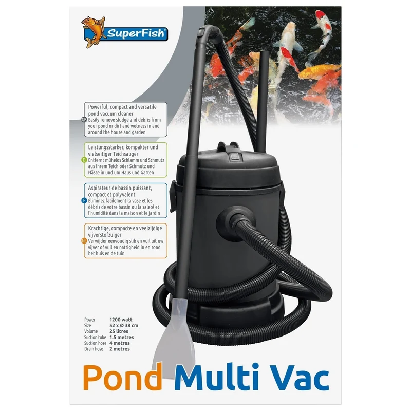 Superfish Pond Multi Vac 1200W - Vijverstofzuiger voor nat en droog gebruik