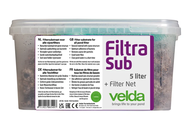 VT Filtra-Sub 5000 ml - filtersubstraat met filternet voor vijvers tot 3.000 liter