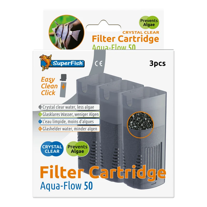Superfish Aquaflow 50 Crystal Clear Cartridge (3 stuks) - filterpatroon voor helder water