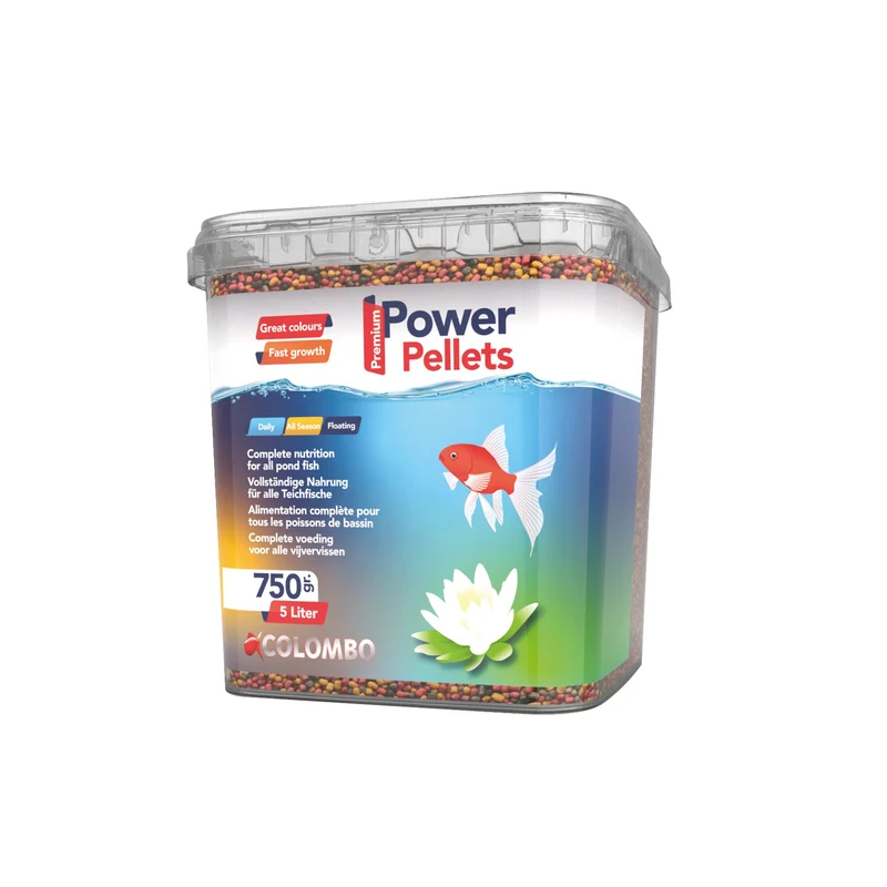 Colombo Power Pellet 5 liter - drijvend basisvoer voor koi en vijvervissen