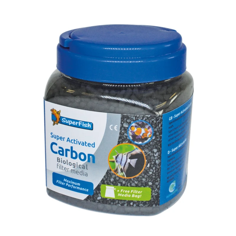 Superfish Super Actief Kool 1000 ml - koolstoffiltermedium voor helder vijverwater