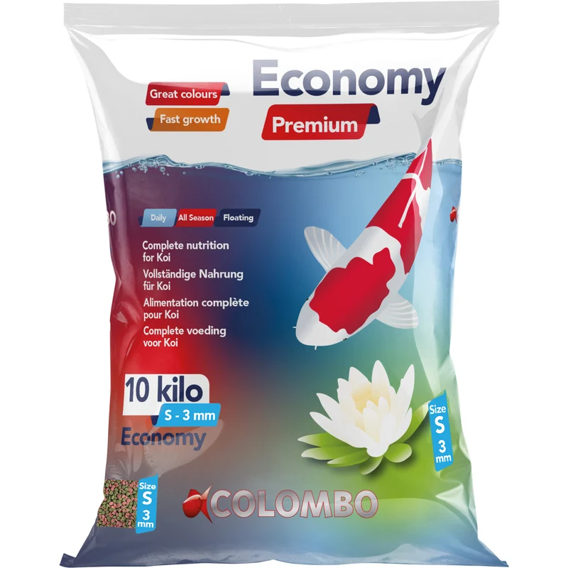 Colombo Economy Mini 10 kg - basisvoer met kleine korrel voor jongere koi