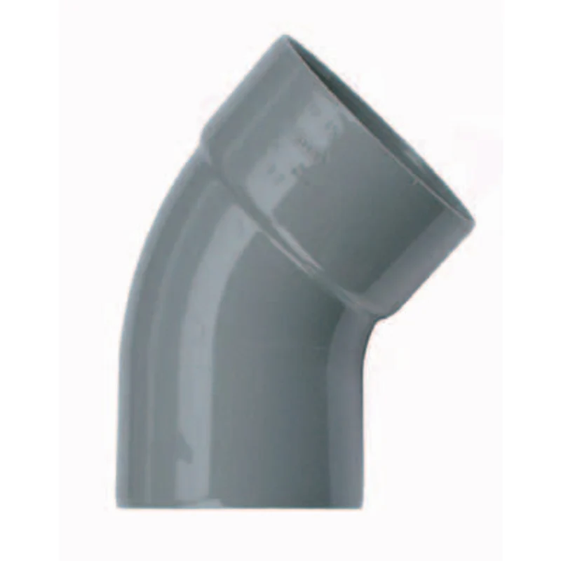 Wavin PVC Bocht 45 graden mof x spie 50 mm - richtingsverandering zonder extra koppelstuk