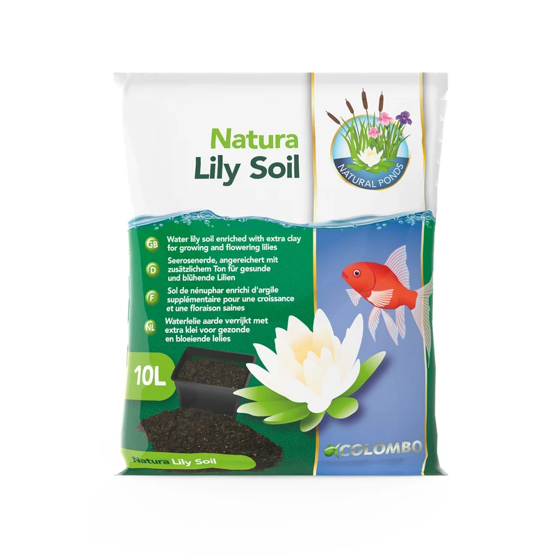 Colombo Natura Lily Soil 10 liter - voedingsrijke vijveraarde voor waterlelies