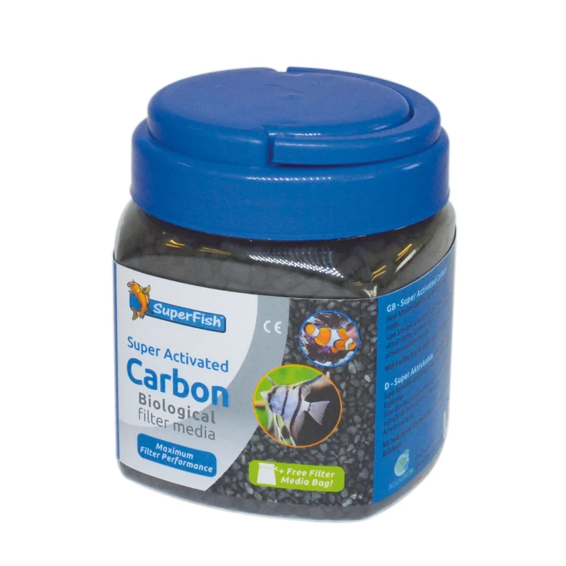 Superfish Super Actief Kool 500 ml - koolstoffiltermedium voor helder vijverwater