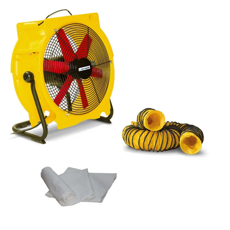 Dryfast Stofafzuigset DFV4500HP met Slang 10m, 2x Adapters en Stofzak