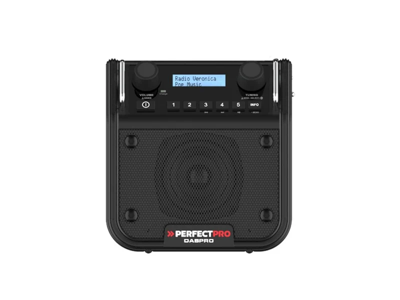 PERFECTPRO DABPRO 2 BOUWRADIO DAB+/FM/BLUETOOTH/OPLAADBAAR