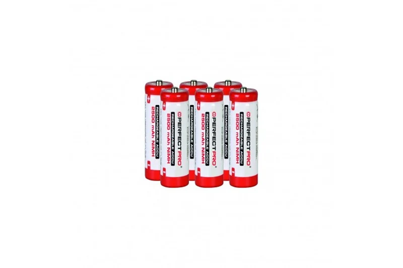 PerfectPro Oplaadbare Batterijenset AA NiMH 2500 mAh 6st - B-AA6
