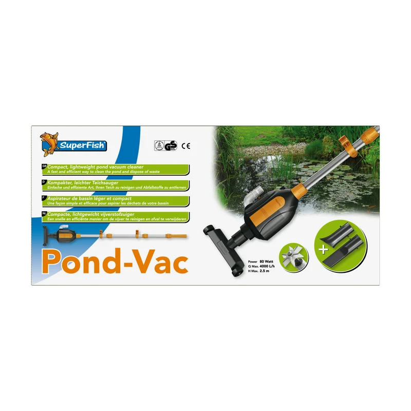 Superfish Pond Vac - Vijverstofzuiger met zuig- en ledigingscyclus
