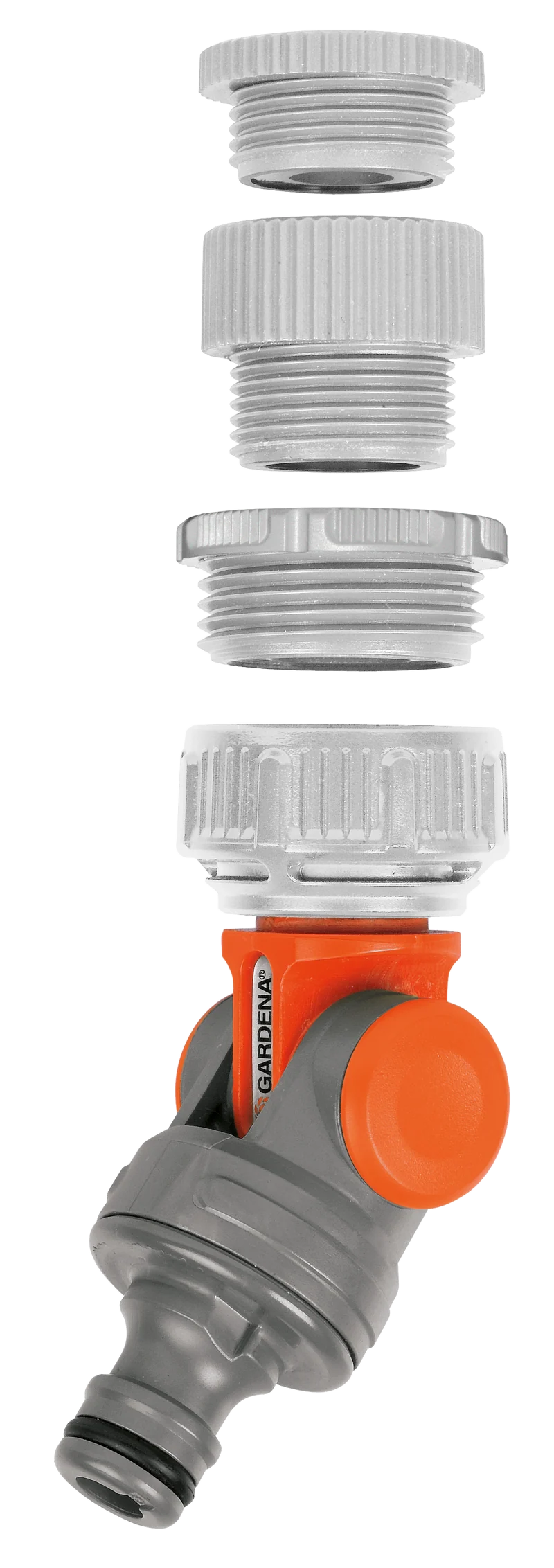 Gardena Scharnierend Kraanstuk 1" naar 1/2" - kraanaansluiting met 360 graden scharnier