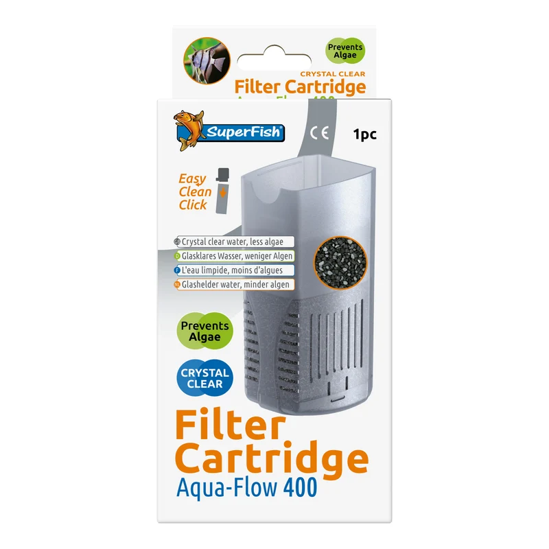 Superfish Aquaflow 400 Crystal Clear Cartridge - actief kool filterpatroon