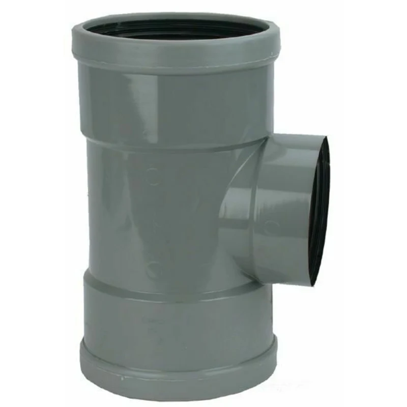 Wavin PVC Verloop T-Stuk 88° 2 x manchet 1 x lijmmof 110 x 50 mm