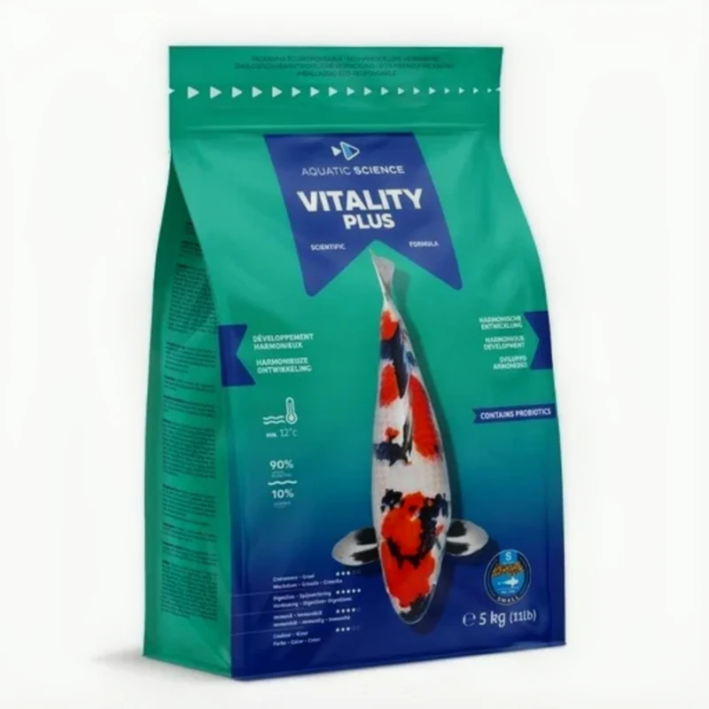 Aquatic Science Vitality Plus Small 5kg - immuunversterkend voer voor jonge koi