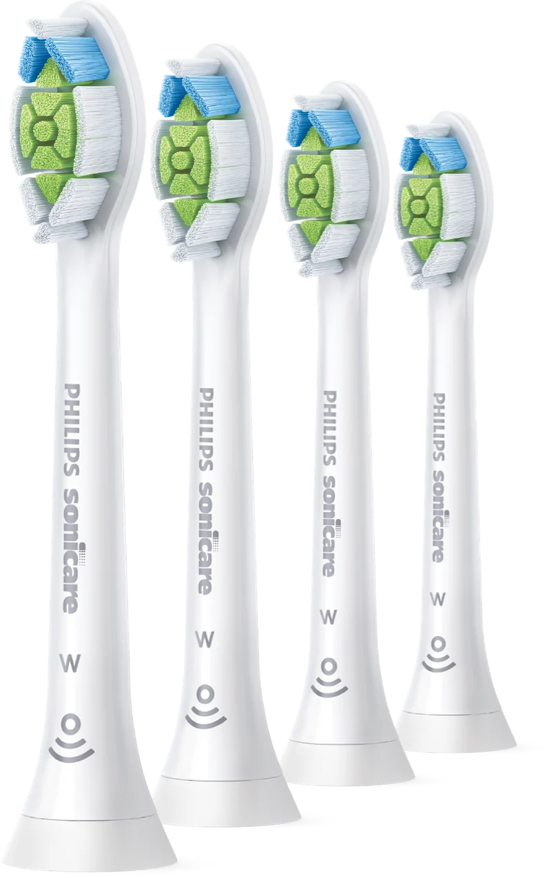 Philips Sonicare W2 Optimal White Standard Brush Heads, 4 Pack