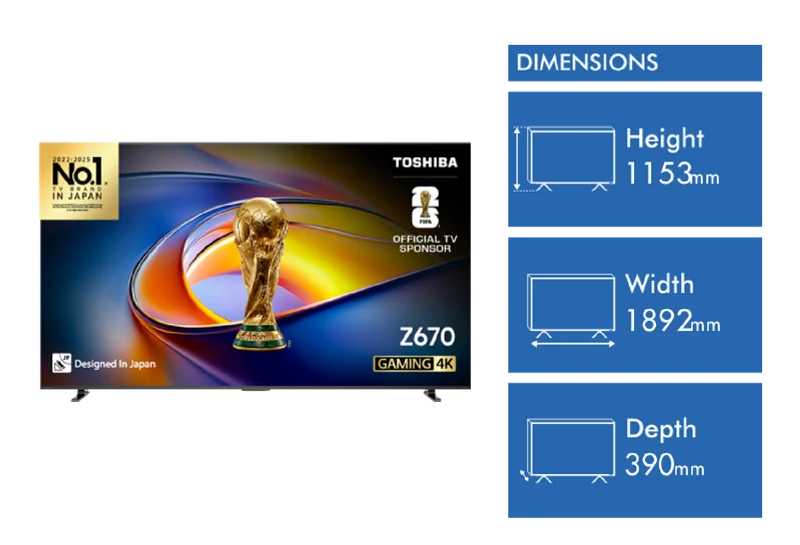 Toshiba 85" C350NP 4K UHD Google TV 2024