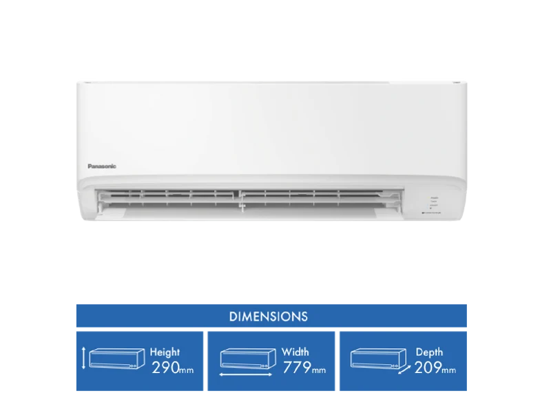 Panasonic C2.5kW H3.2kW Reverse Cycle Split System and Air Purifier