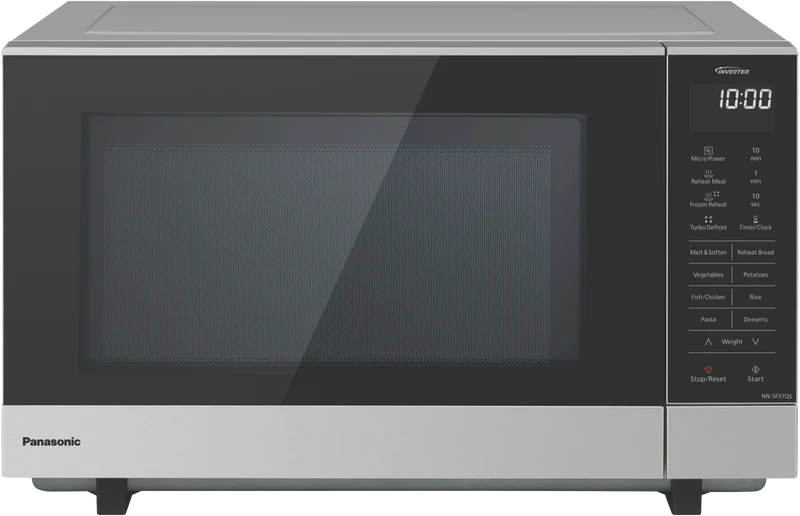 Panasonic 27L 1000W Flatbed Microwave Stainless Steel