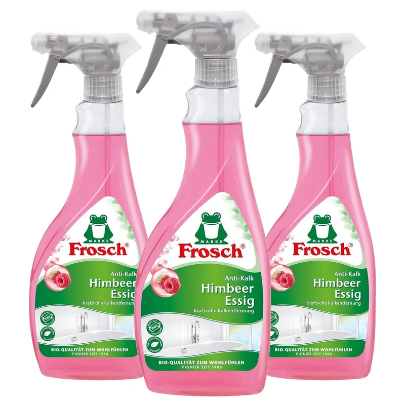 FROSCH Anti-kalkreiniger framboos-azijn 3 x 0,5 l - Voordeelverpakking
