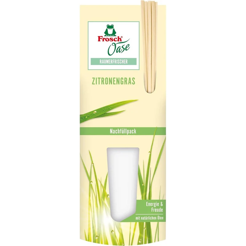 Frosch Oase kamerverfrisser citroengras frisse navulverpakking, 90 ml