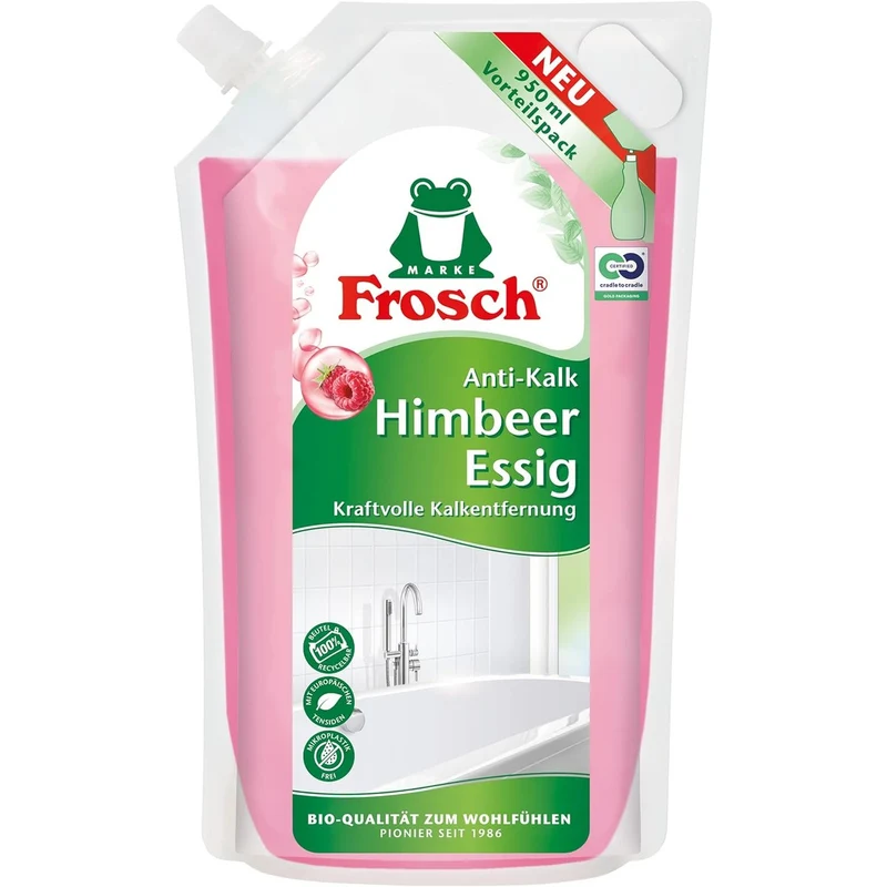 FROSCH Raspberry Azijn Anti-kalkreiniger Navulzak 950 ml