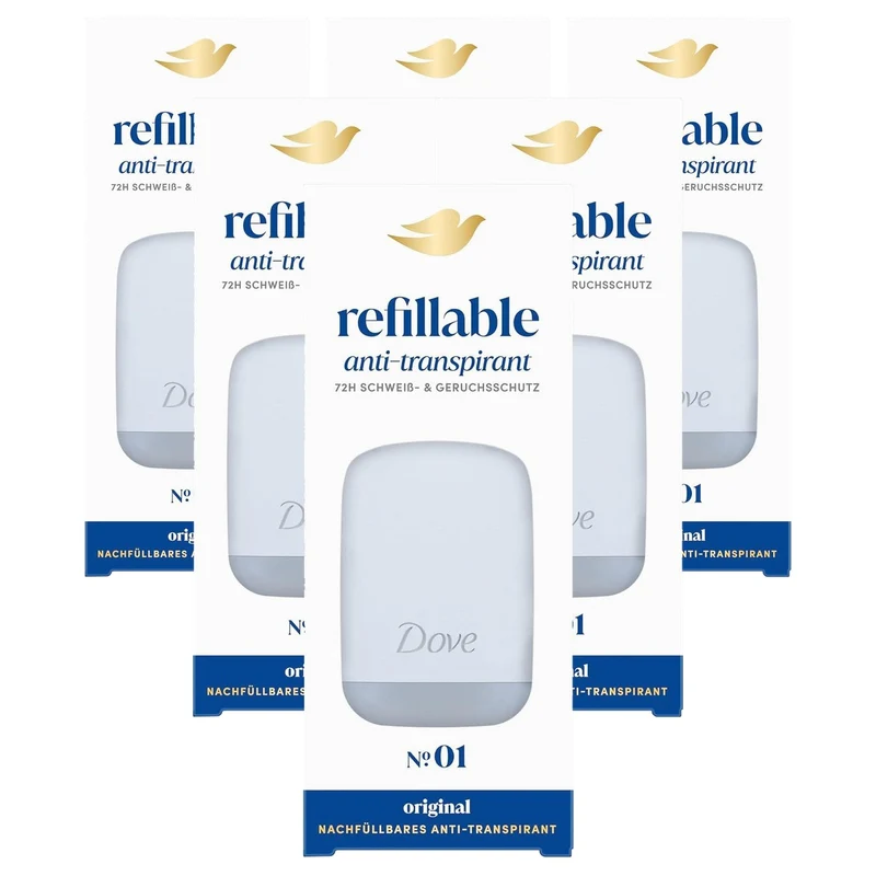 Dove Nr. 01 Original: 1 x starterset + 35 ml navulling 6 x 35 ml - Voordeelverpakking
