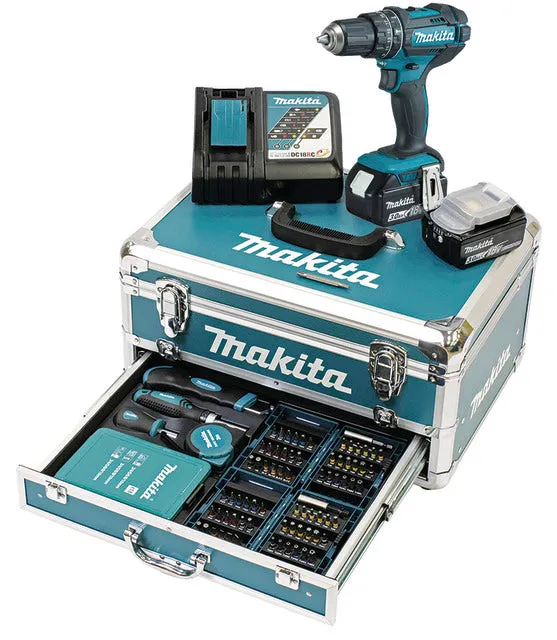 Makita DHP482RFX9 Cordless Impact Drill Driver Set