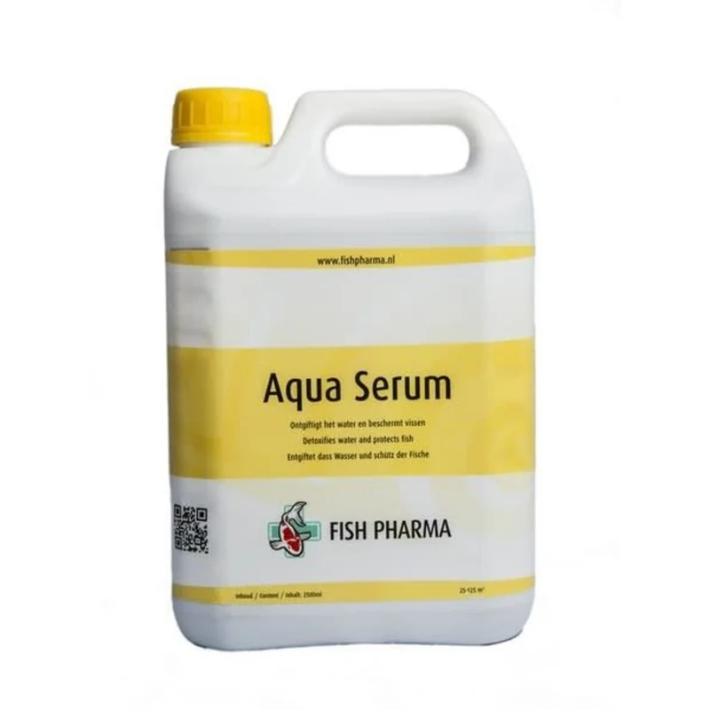 Fish Pharma Aqua Serum 2,5 liter - ontgift kraanwater en beschermt de slijmlaag van vijvervissen