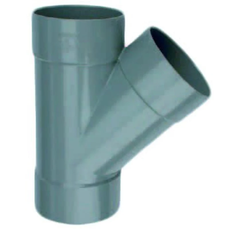 Wavin PVC T-stuk 45 graden 3x mof 32mm - vertakking voor vijverleidingen