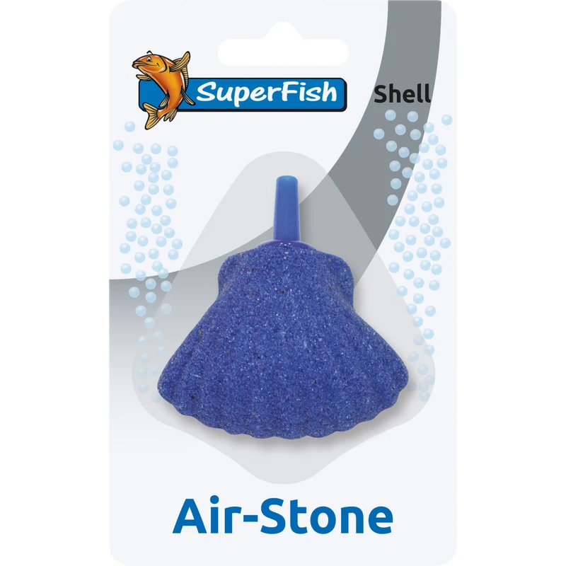 Luchtsteen Schelp Superfish - Decoratieve keramische beluchting voor vijver en aquarium