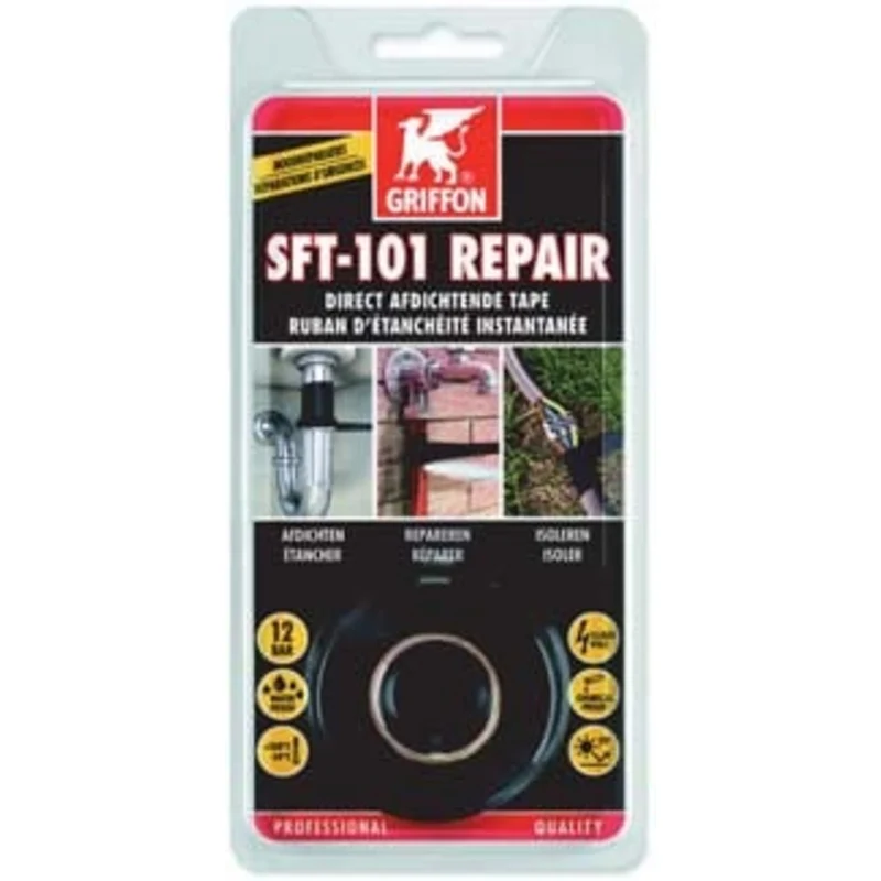 Griffon SFT-101 Reparatie Tape 3 Meter - Waterdichte Noodreparatie
