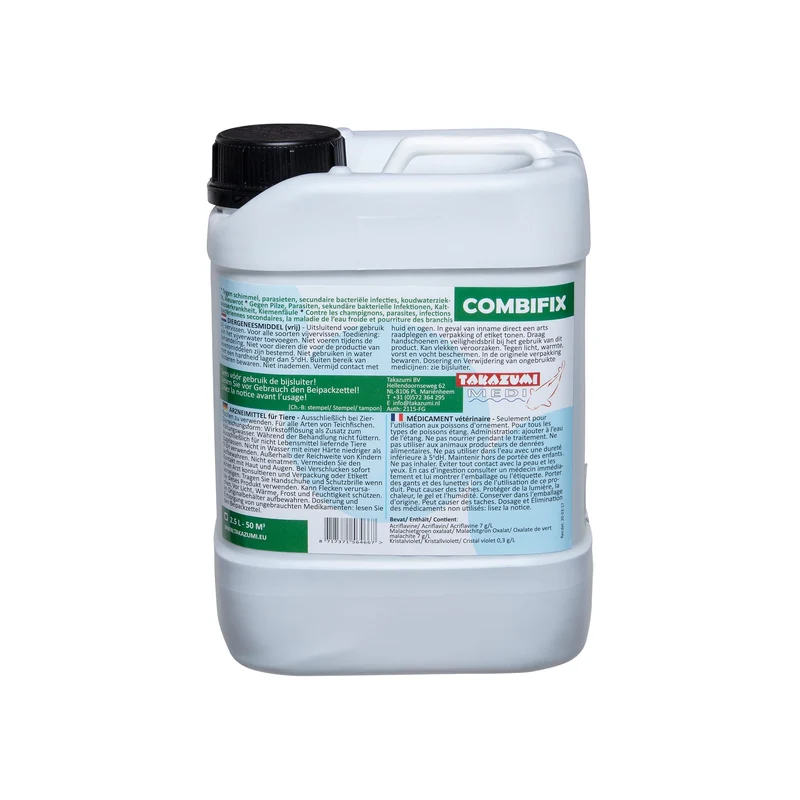 Takazumi Combifix 2,5 liter - combi-medicijn voor vijvervissen