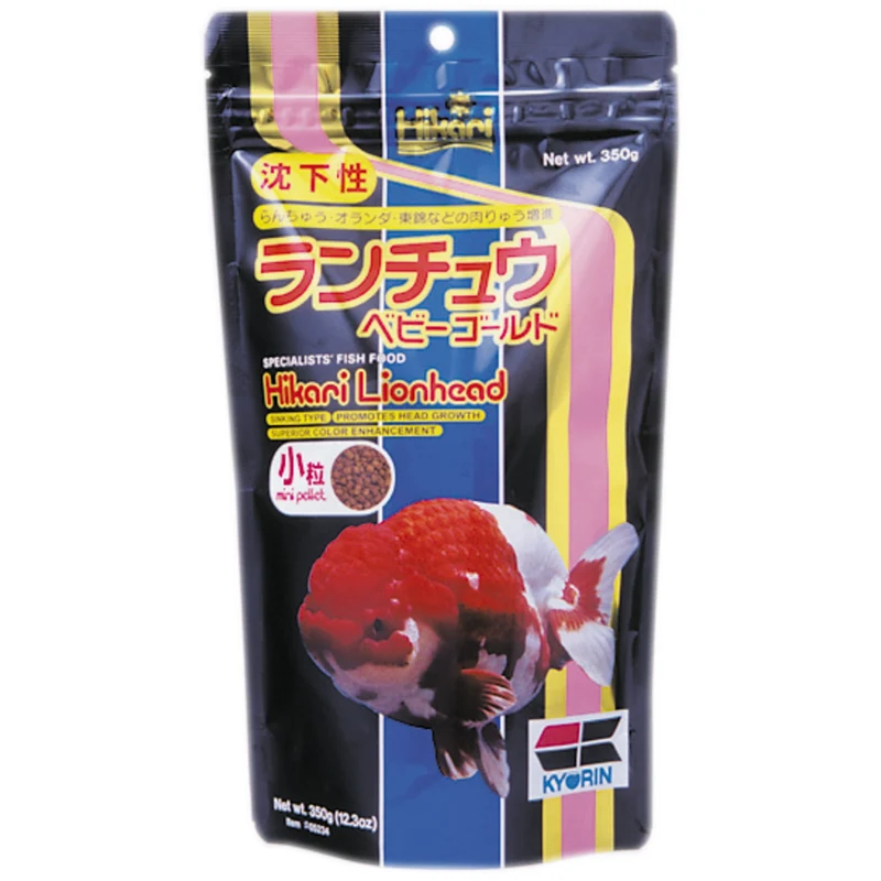Hikari Lionhead Mini 100 gr - zinkend voer voor kopgroei bij sierkarpers