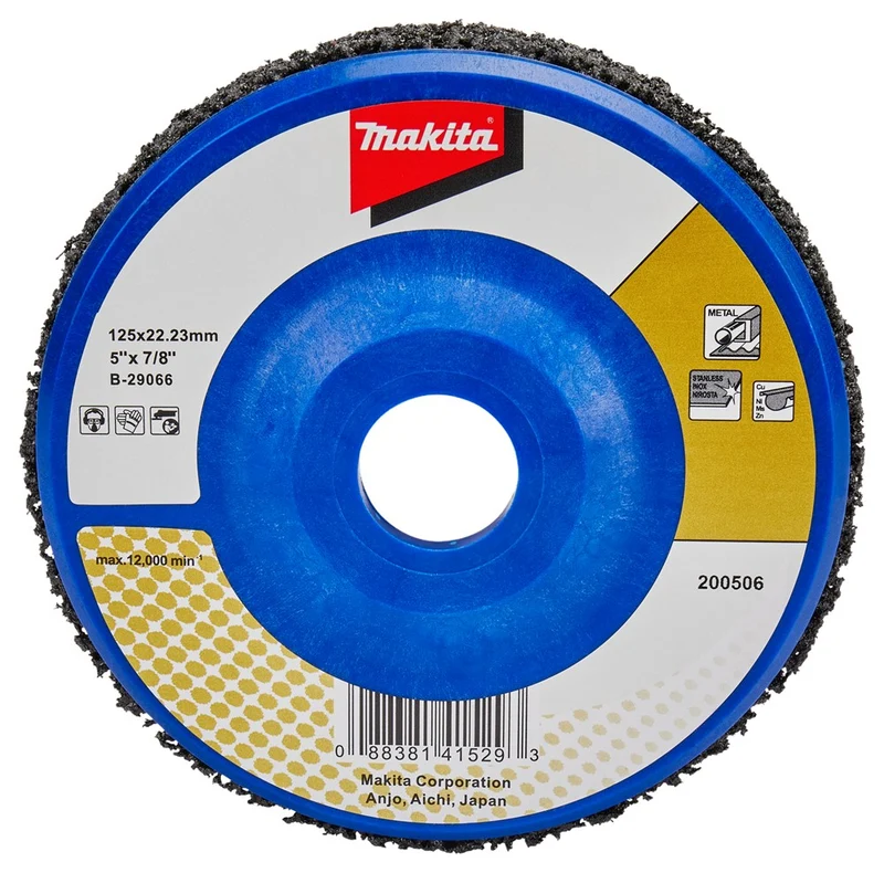 Makita REINIGINGSSCHIJF 125 MM ZWART