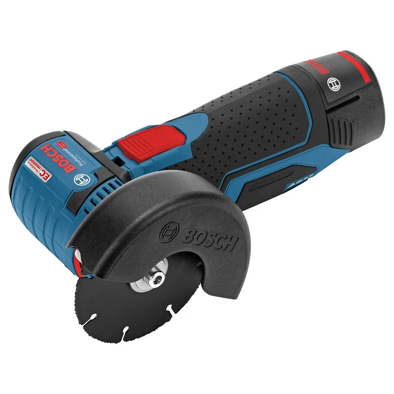 BOSCH GWS 12V-76 ACCU HAAKSE SLIJPMACHINC&G, 2X INOX DOORSLIJPSCHIJF (76X10MM),