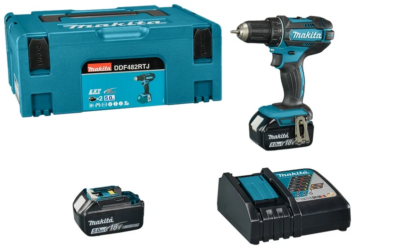 MAKITA DDF482RTJ BOOR/SCHROEFMACHINE 18V 5,0AH
