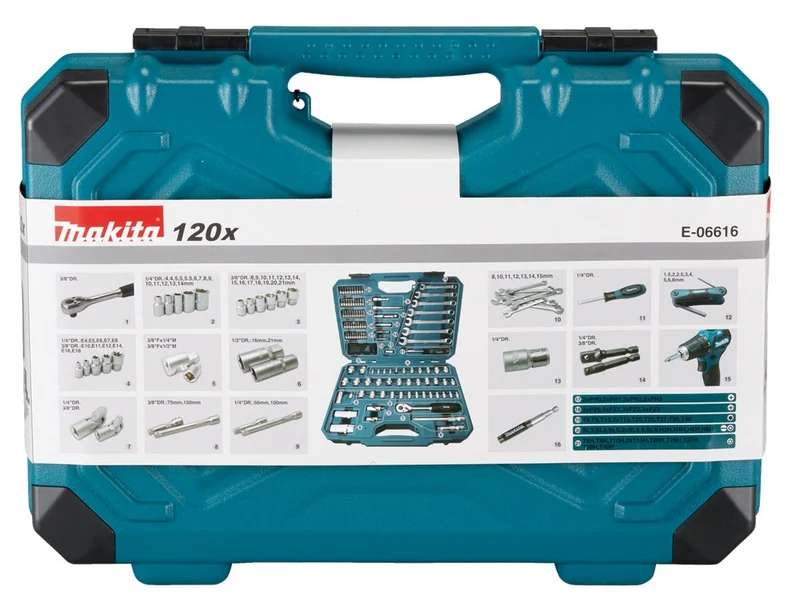 Makita HANDGEREEDSCHAPSET 120-DELIG