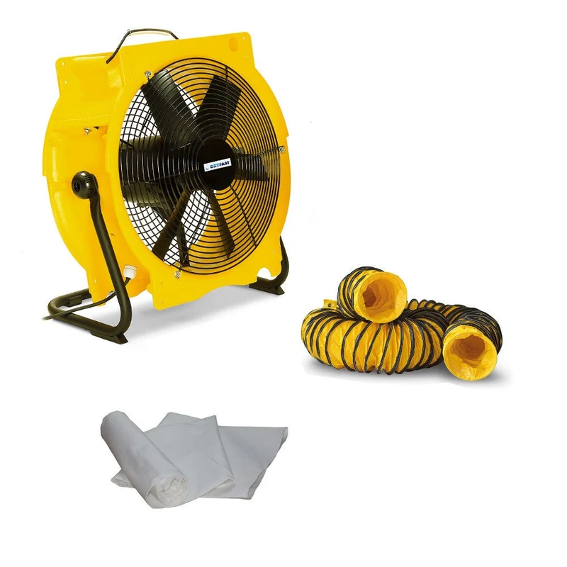 Dryfast Stofafzuigset DFV4500 met Slang 10m, 2x Adapters en Stofzak
