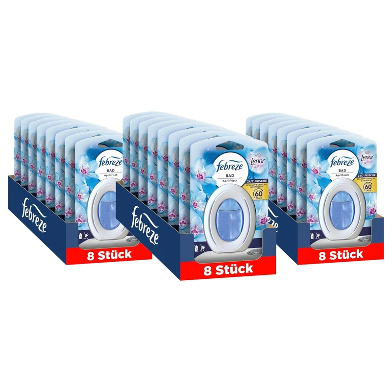 Febreze Aprilfrisch Bad Luchtverfrisser 8x - 3-pack