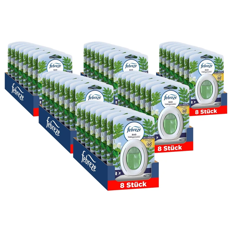 Febreze Voorjaarswaken badkamerluchtverfrisser 8 x - 6-pack