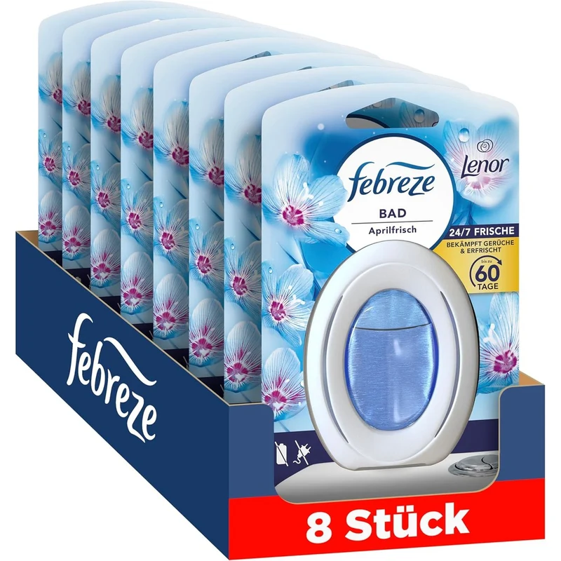 Febreze Aprilfrisch Bad Luchtverfrisser 8x