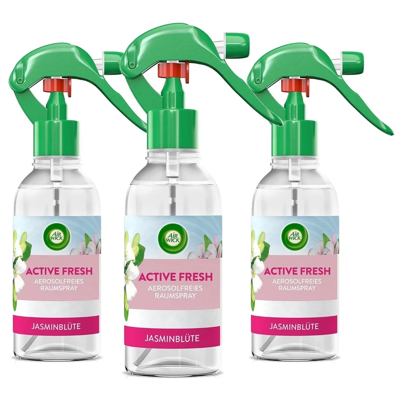 Air Wick Active Fresh Jasmijnbloesem kamerspray 3 x 237 ml - Voordeelverpakking
