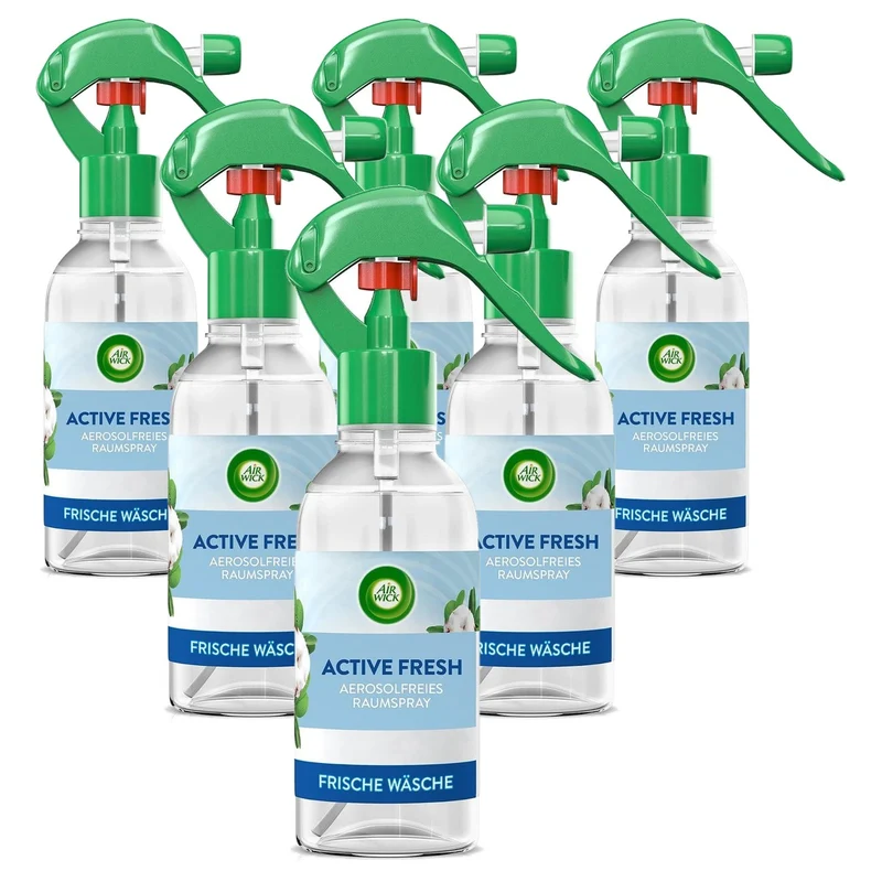 Air Wick Active Fresh Verse Was aerosolvrij 6 x 237 ml - Voordeelverpakking