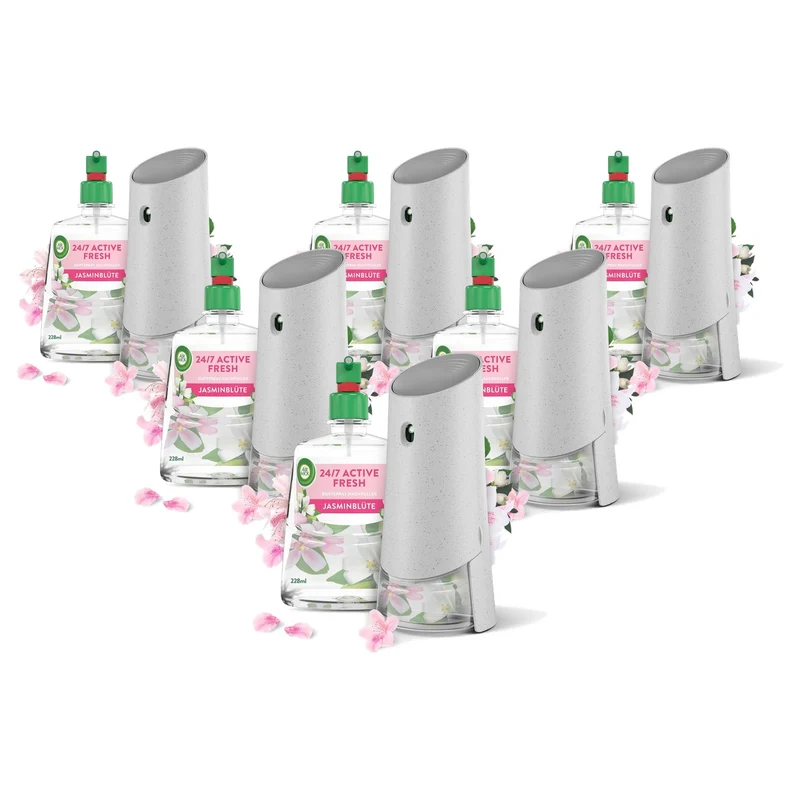 Air Wick Active Fresh Starterset Jasmijnbloesem 6 x 228 ml - Voordeelverpakking