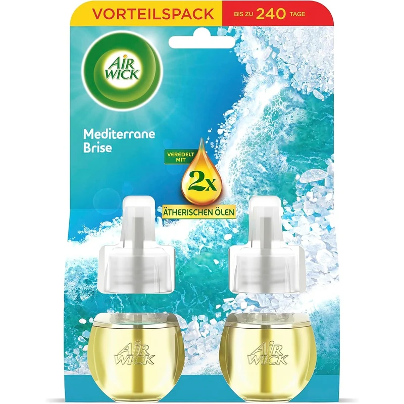 Air Wick Geurstekker navulling duo Mediterrane bries 2 x 19 ml