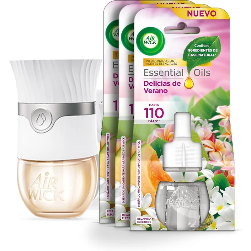 Air Wick elektrische diffuser + 3 navullingen zomergeur 19 ml