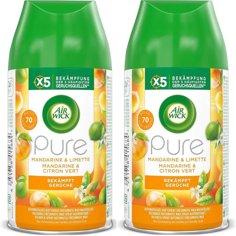 Air Wick Freshmatic Max navulling pure mandarijn & limoen 2 x 250 ml