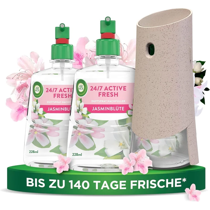 Air Wick Active Fresh Starterset Jasmijnbloesem 2 x 228 ml